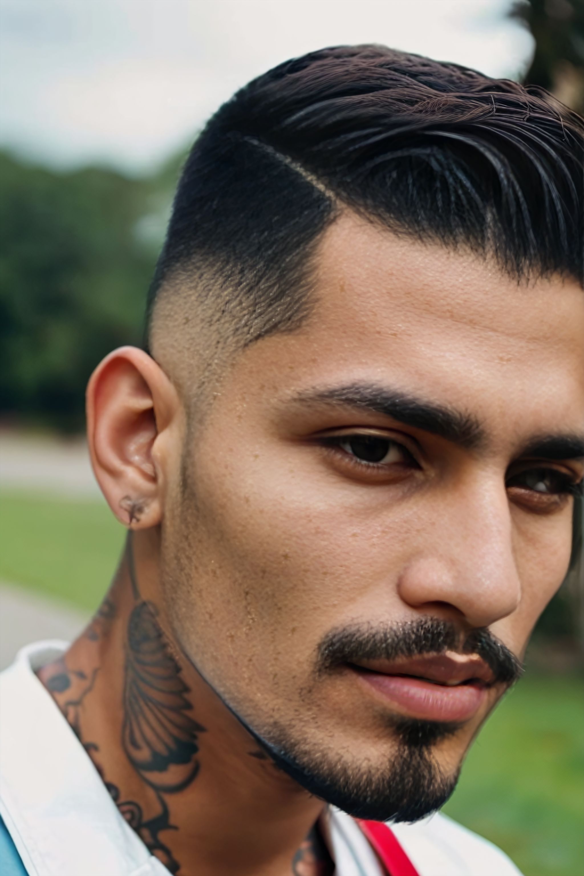 Portrait generated with Stable Diffusion.